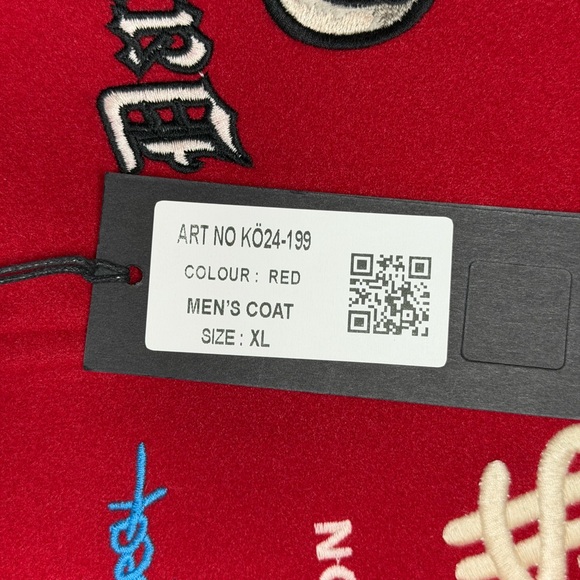 Varsity Jacket with Embroidered Bear - Picture 3 of 4